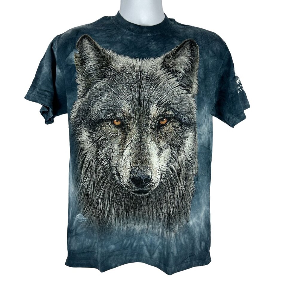 The Mountain Endangered Wolf Center St. Louis MO Tie-Dye Wolf T-Shirt M